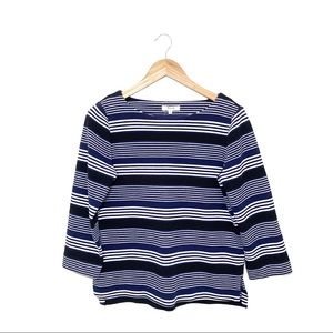 Madewell Maxwell Gallerist Ponte Top in Stripemix
